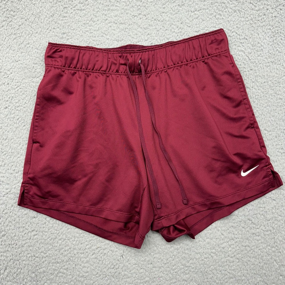 Nike DA0319-638 Womens Size XS Team Red Dri-FIT Training Athletic Workout Shorts